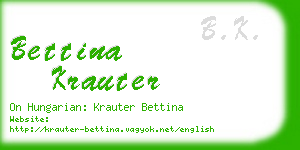 bettina krauter business card